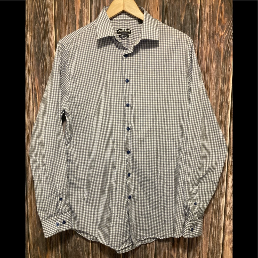 Unlisted A Kenneth Cole Production Mens Button Down Shirt - Size 15-15.5  34-35